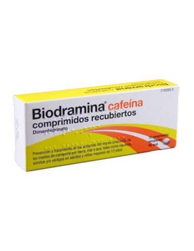 Biodramina cafeina 12 comp