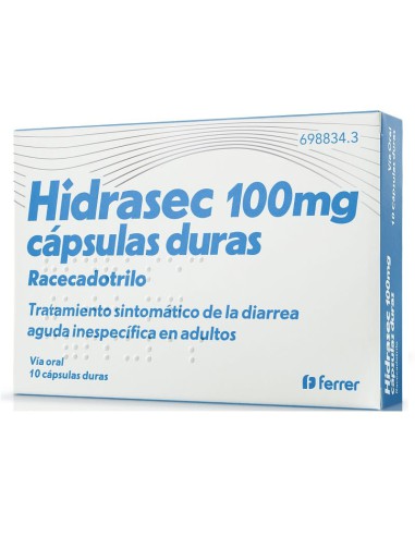 Hidrasec 100 mg 10 cápsulas