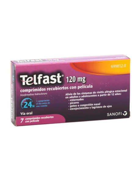 Telfast 120 mg 7 comprimidos