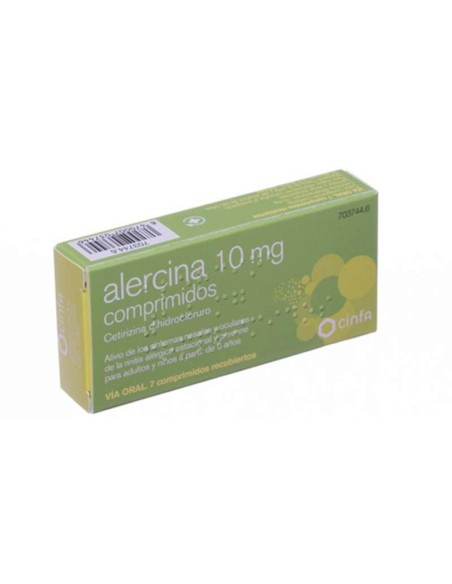 Alercina 10 mg 7 comp