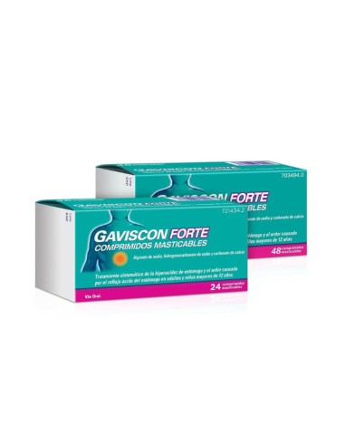 GAVISCON FORTE 48 COMPRIMIDOS