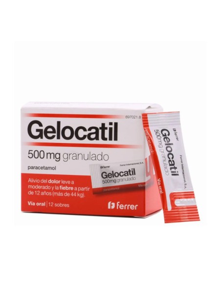 Gelocatil 500mg granulado 12 sobres