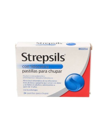 Strepsils Lidocaina 24 pastillas