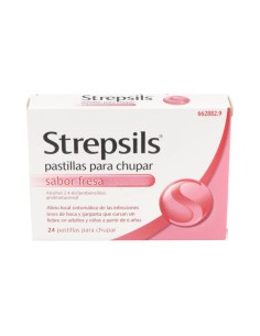 Strepsils Fresa 24 pastillas