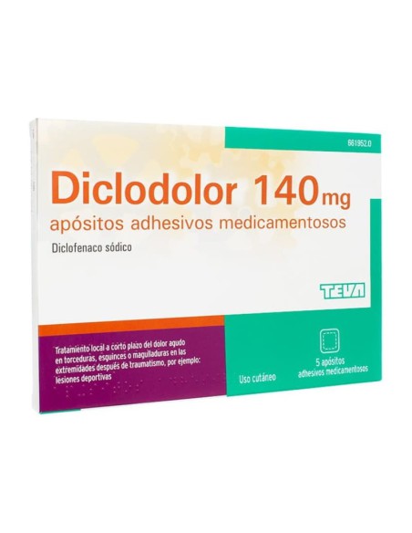 Diclodolor 140 mg 5 apósitos
