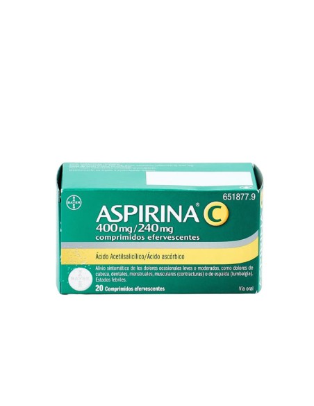 Aspirina C 20 comp efervescentes