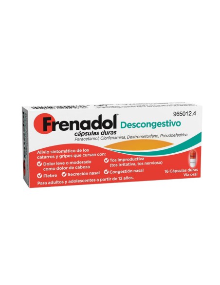 Frenadol Descongestivo  16 cápsulas