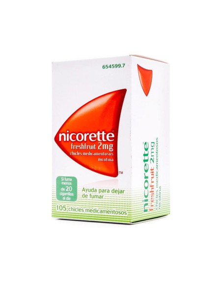 NICORETTE FRESHFRUIT 2MG 105 CHICLES
