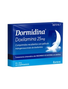Dormidina 25 mg 14 comprimidos recubiertos con p