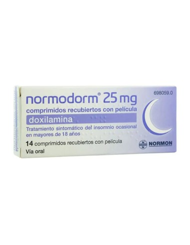 Normodorm 25 mg 14 comprimidos