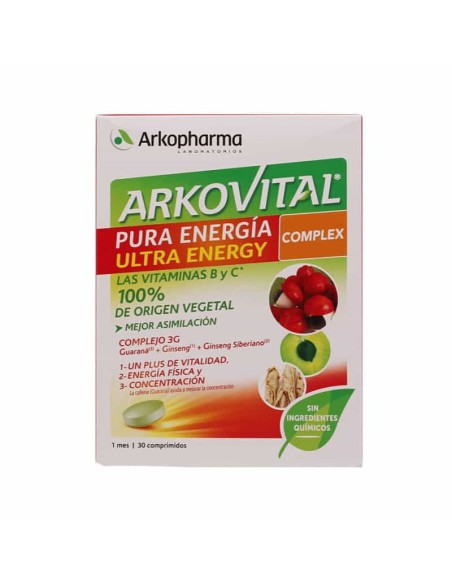 ARKOVITAL PURA ENERGIA ULTRA ENERGY 30 COMPRIMID