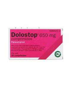 DOLOSTOP 650 MG 20 COMPRIMIDOS