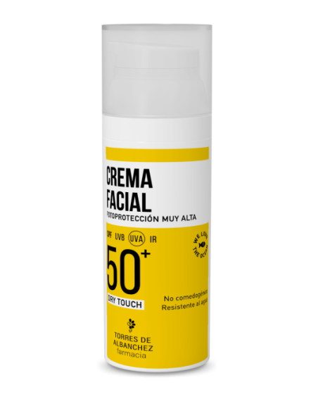 CREMA SOLAR FACIAL SPF 50+ TOQUE SECO