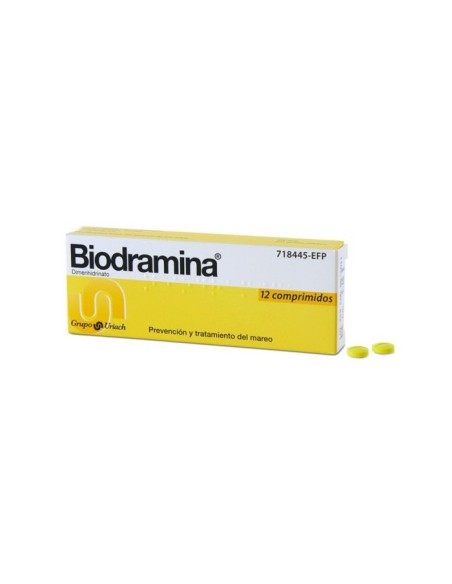 Biodramina 50 mg 12 comprimidos