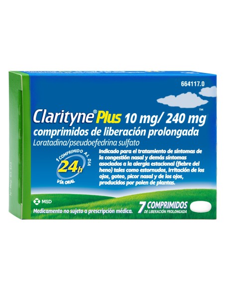 Clarityne plus 10/240 mg 7 comprimidos