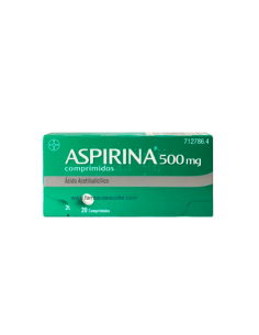 Aspirina 500 mg 20 comprimidos