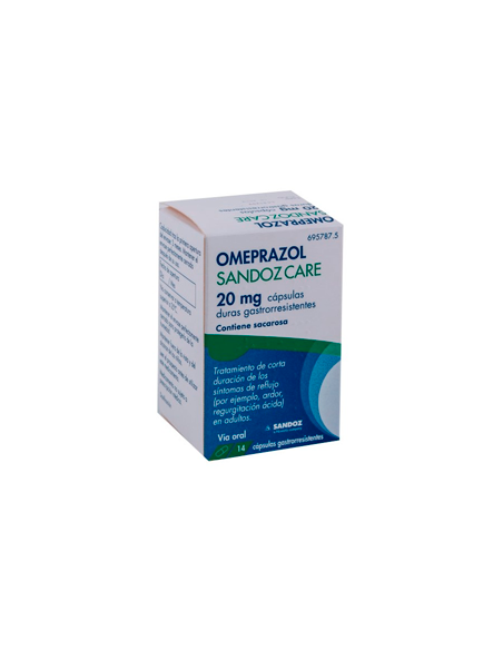 Omeprazol Sandoz 20 mg 14 cápsulas