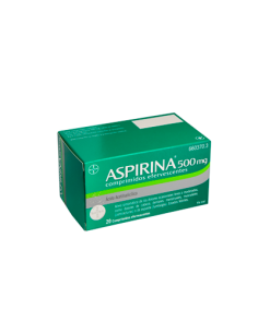 Aspirina 500 mg 20 comp efervescentes