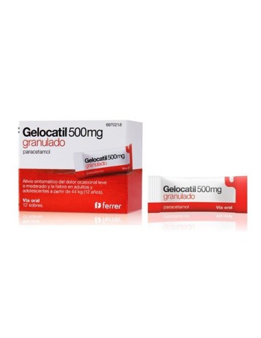 Gelocatil 500mg granulado 12 sobres