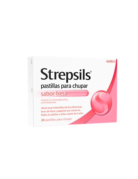 Strepsils Fresa 24 pastillas