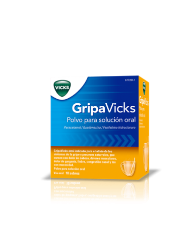 Gripavicks Polvo para solución oral 10 sobres