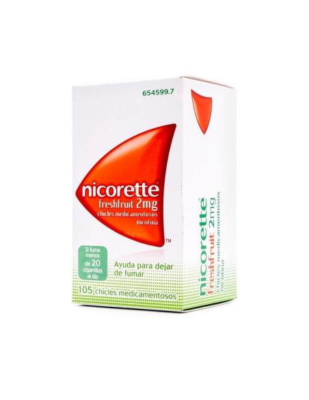 NICORETTE FRESHFRUIT 2MG 105 CHICLES