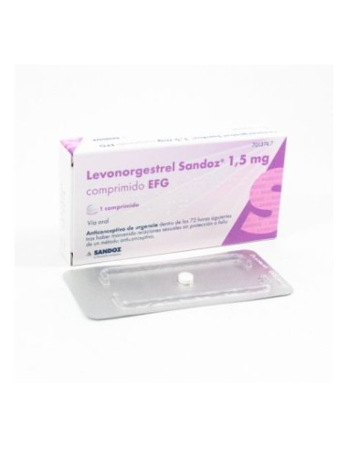 LEVONORGESTREL SANDOZ 1,5 MG 1 COMP EFG