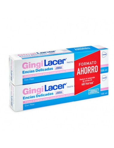 Gingilacer pasta encías delicadas 2x125 ml duplo