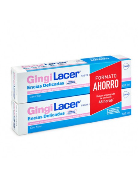 Gingilacer pasta encías delicadas 2x125 ml duplo