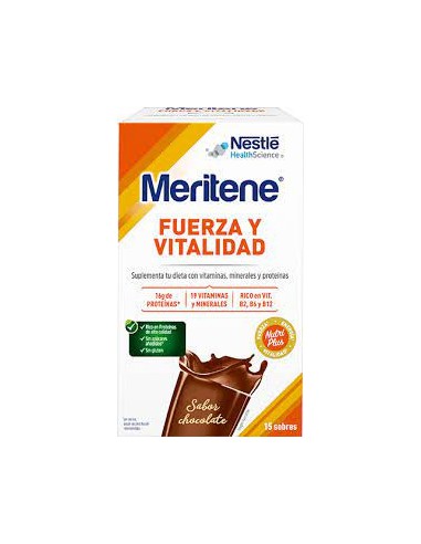 MERITENE FUERZA Y VITALIDAD (15 SOBRES) SABOR CH