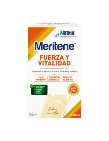 MERITINE FUERZA Y VITALIDAD (15 SOBRES) SABOR VA