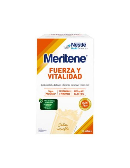 MERITINE FUERZA Y VITALIDAD (15 SOBRES) SABOR VA