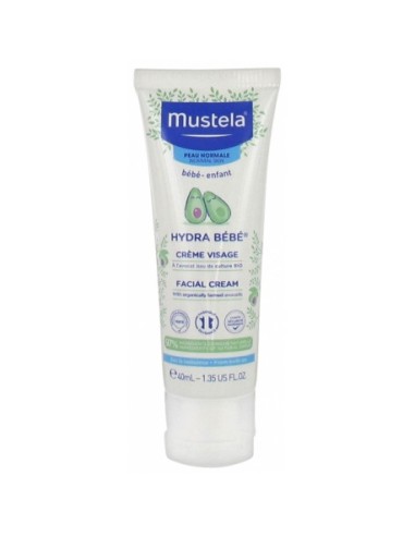 MUSTELA HYDRA BEBE CREMA CARA 40 ML.