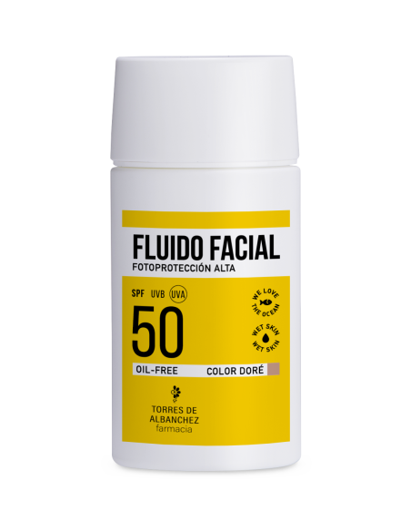 FLUIDO FACIAL SOLAR SPF50 COLOR DORÉ